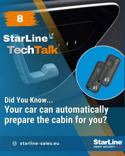 Your car can move the steering wheel and seat to your saved position before you even get in. StarLine's Flexible Logi...