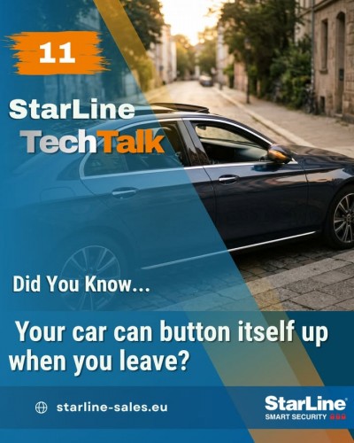Your car can close itself when you walk away. Press once and StarLine lifts the windows, folds the mirrors, and shuts...