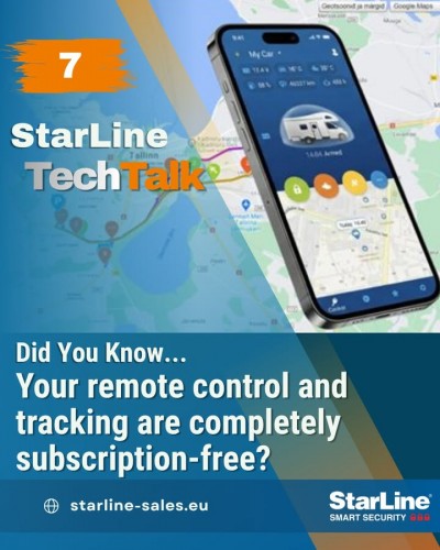 StarLine's remote control and tracking come with no monthly or annual fees for platform usage, unlike many telematics...